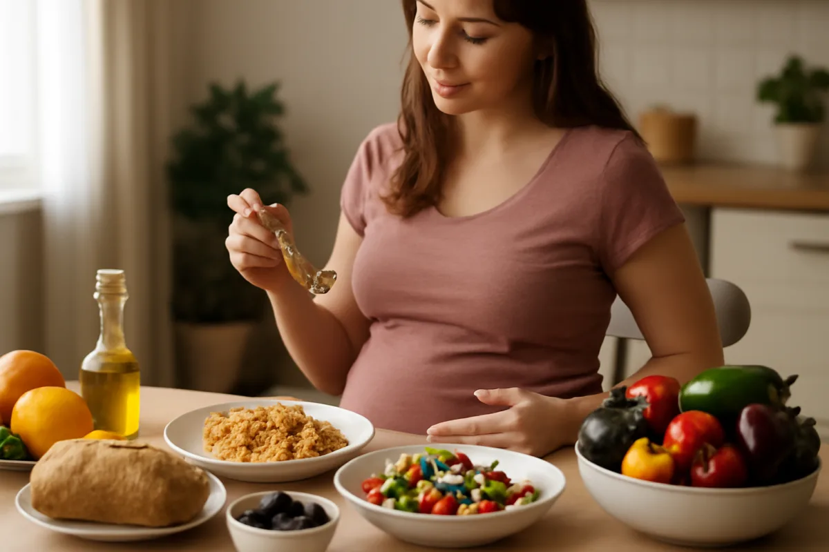 Dieta mediterranea e gravidanza: perché favorisce la salute del bambino